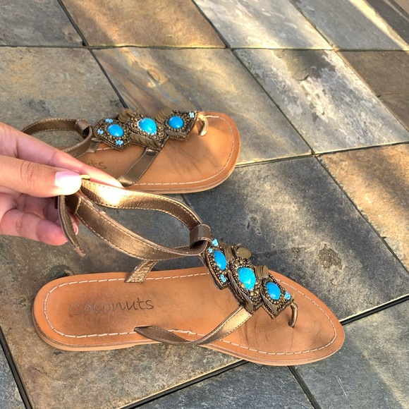 πHost Pickπ Coconuts by Matisse Leather Sandals Size 8 - Picture 6 of 6